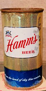 1958 HAMM'S FLAT TOP BEER CAN ST PAUL MINNESOTA BLUE VANITY ...