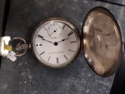 Elgin antique pocket watch Hunter case silver | eBay