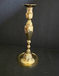 Vintage Tall Brass Candlestick 11-1/4" High Hampton Brass ...