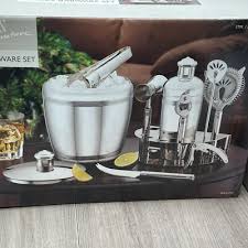 Hampton Signature 11 Piece Barware Set Stainless Steel ...