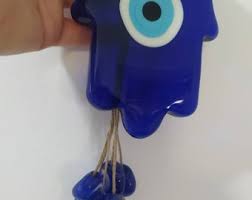 Hamsa Wall Hanging, Hamsa Decoration, Hamsa Wall Art, Glass Evil Eye Wall Hanging, Turkish Evil Eye, Evil Eye Amulet, Nazar With Decor - Etsy