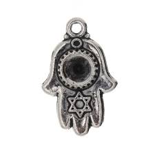 SYMBOL HAMSA 21 X 33 MM PEWTER CHARM – Eloxite
