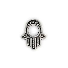 15x13mm Pewter Hamsa Hand Bead | Michaels