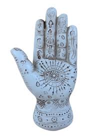 Halloween Hand Decor Witchcraft All Seeing Eye Table Top Decoration White Witch | eBay
