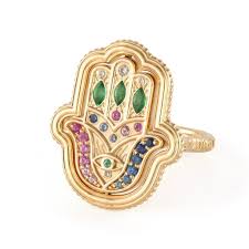 Large Hamsa Flip Ring | Three Stories Jewelry