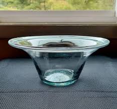 19th Century Milk Pan Bowl Large Clear Glass Cream ...