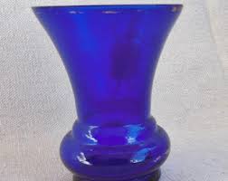 Antique Mary Gregory Cobalt Blue Vase Hand Painted Woman in ...