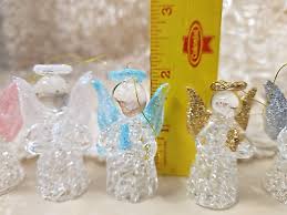 ANGEL Fragile Spun Glass Clear Glass Multiple-Colored Wings Ornaments LOT/6 | eBay