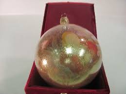 2005 Pier 1 Exclusive Signed Mouth Blown Glass Ball Angel Ornament 4" Mandolin | eBay