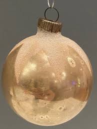 Vintage Shiny Brite Gold Snow Snowball Cap Mica Christmas Ornament 3" | eBay
