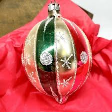 Vintage Glass Teardrop Lemon Shaped CHRISTMAS ORNAMENT | eBay