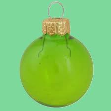 Transparent Finish Glass Christmas Ball Ornament - 7" (180mm ...