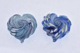Art Glass Viennese Swirl Hearts. | Valentines | Celebrations ...