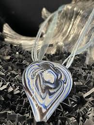 Blown Glass Pendants With Ribbon Rope Necklace. | eBay