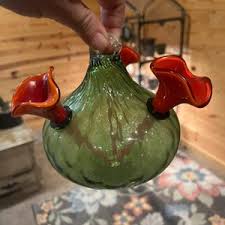 Antique Chez Glass, Hummingbird or Butterfly Feeder - Etsy