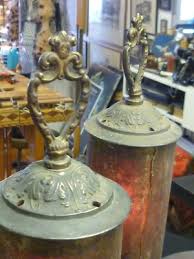 ANTIQUE FLOOR LAMPS GOTHIC RENAISSANCE/MICA ...