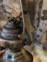 Antique Vintage Aladdin Oil Lamp Decor Art Bronze Light Home ...