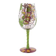 Wine Not? Hand Painted Wine Glass – Designs by Lolita