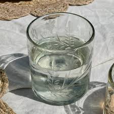 Hand Etched Water Glass – St. Denis Interiors