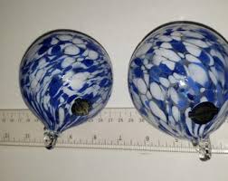 2 Glass Christmas Ornaments Kaspar Bleikristal Excellent ...