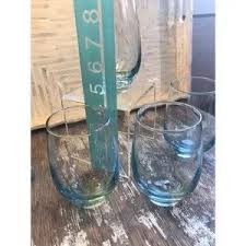 Dining | Vntg Libbey Ocean Blue Tempo 12 Oz Drink Glass Glassware Tumblers Drink Ware Set | Poshmark