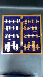 Sold at Auction: Vintage Hand Carved Ivory Chinese Chess Set In