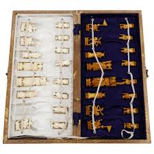 Sold at Auction: Antique Chinese Carved Chess Set