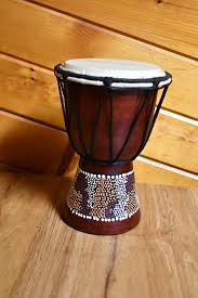 Authentic (?) Goblet Rope Tuned DJEMBE Wood Drum ...