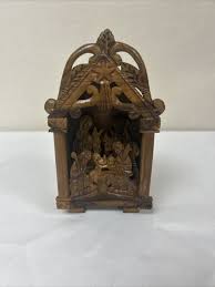 Handcarved Wooden Nativity One Piece | eBay