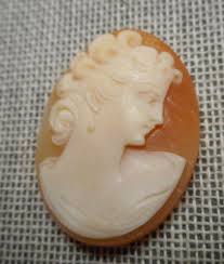 Unmounted 1950s Italian Carved Shell Lady Cameo 25mm x 18mm ...