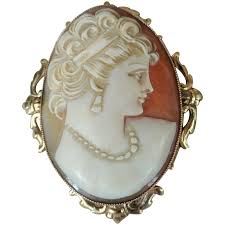 GORGEOUS Antique Cameo Brooch,Hand Carved Shell Cameo,Ornate ...