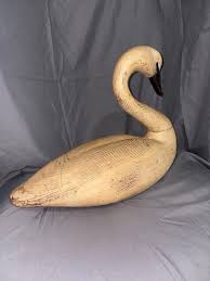RARE Hand Carved Swan Duck Decoy SIGNED By T. J. Hooker Of ...