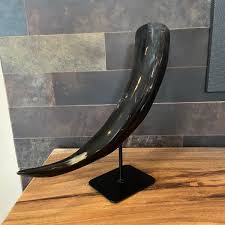 Polished Horn on Metal Base, Luxurious Interior Decoration ...