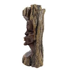 Vintage African Male Bust Hand Carved Rustic Solid Wood ...
