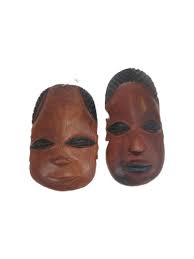 Ironwood Couple Masks (set) | Tafika Arts