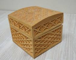 Hand Carved Geometric Jewelry Box, Vintage Retro Ring Square Gift From Soviet Times Handmade Wooden Trinket Treasury Lithuania USSR Keepsake - Etsy UK