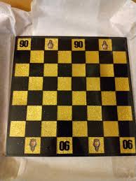 Black and Gold Chess Board Set. Ice Cold Chess. Gift for ...