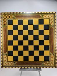 Wood and Metal Chess Set with Inlay Molero Box & Board ...