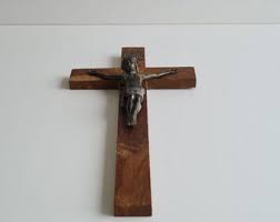 Wall Crucifix, Wooden Church Cross, Jesus Christ - Etsy