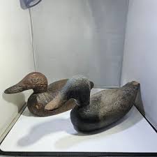 2 ANTIQUE WOOD DECOYS | eBay