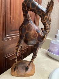 Buy Hand Carved and Painted Wooden Giraffe. Online in India - Etsy