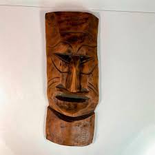 Sold at Auction: African Hand Carved Wooden Tribal Wall Mask