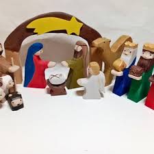 Handmade Wooden Nativity Set: Christmas Decoration - Etsy