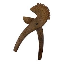 Vintage Carved Wooden Nutcracker Folk Art Wood Utensil | eBay