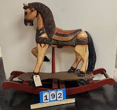 Wooden Rocking Horse 28"H X 33 1/2"L X 10"W for sale at ...