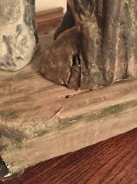 Large Antique Rustic Saint Roch Statue With Large Relic | eBay