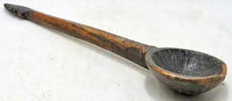 Antique Wooden Long Puja Ritual Oil Spoon Original Old Hand Carved | eBay