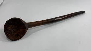 Hand Carved Wood Moroccan Ethnic Large Spoon For Sale at 1stDibs | antique wooden spoon, moroccan spoons