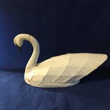 Vintage 1988 Canvas Over Wire Swann Hand Crafted by ...