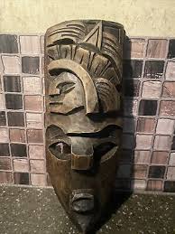 3 Wood Carved Maya Warrior's Mask Hand Made | eBay